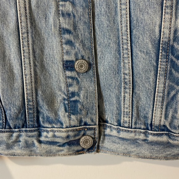 Gap Girls kids size large denim jacket stone washed - Picture 10 of 11